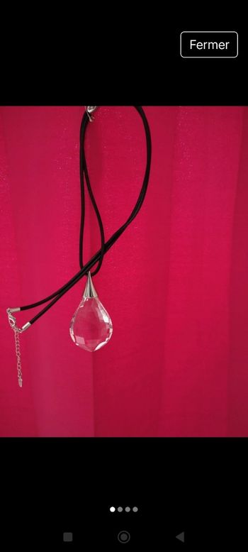 Collier goutte d'eau