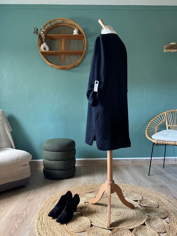 🖤 Robe Tunique Noire Zara Basic – Taille S - photo numéro 3