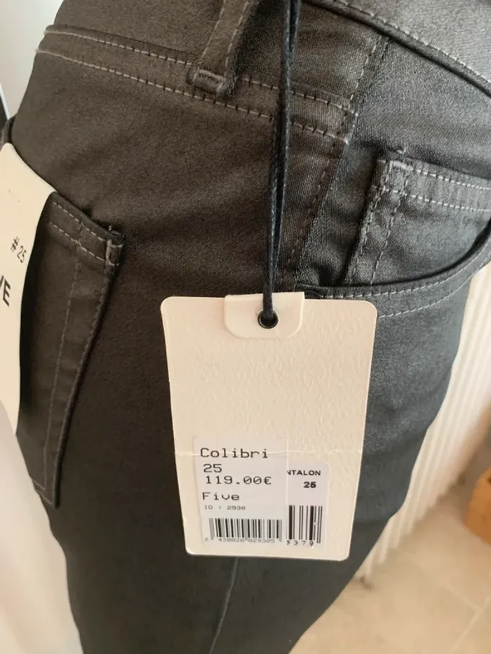 FIVE jeans simili cuir T 25 - photo numéro 4