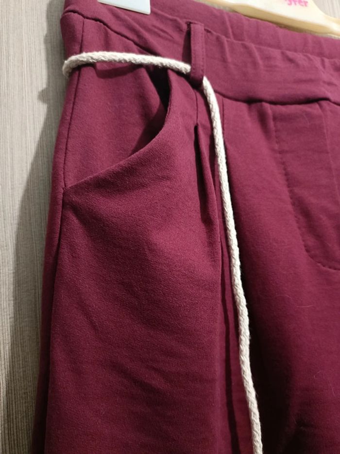 Pantalon bordeaux taille unique - photo numéro 5