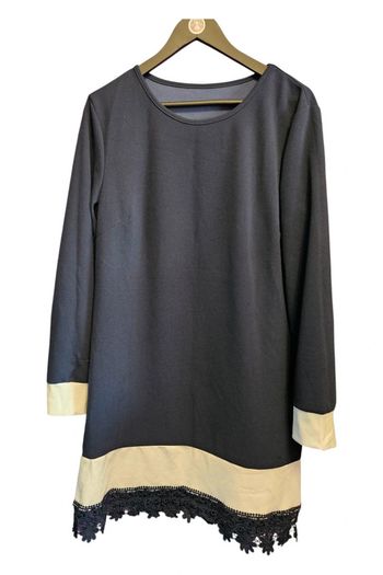 Robe élégante manches longues T44