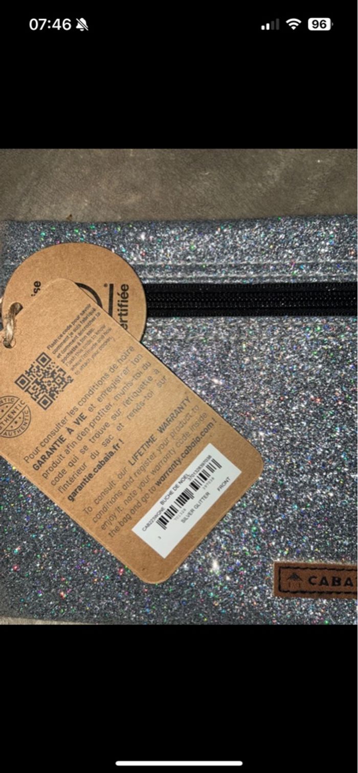 Pochette de Noël glitter buche de Noël - photo numéro 7