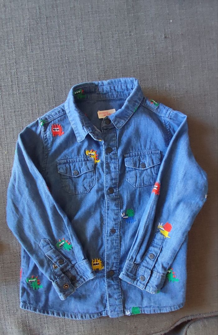 Lot chemises garçon Vertbaudet/du pareil au même - photo numéro 3