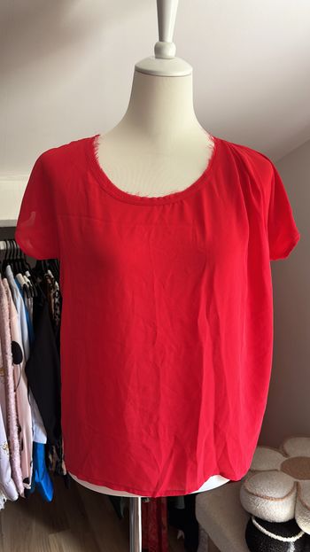 Tee shirt transparent rouge American Vintage T38