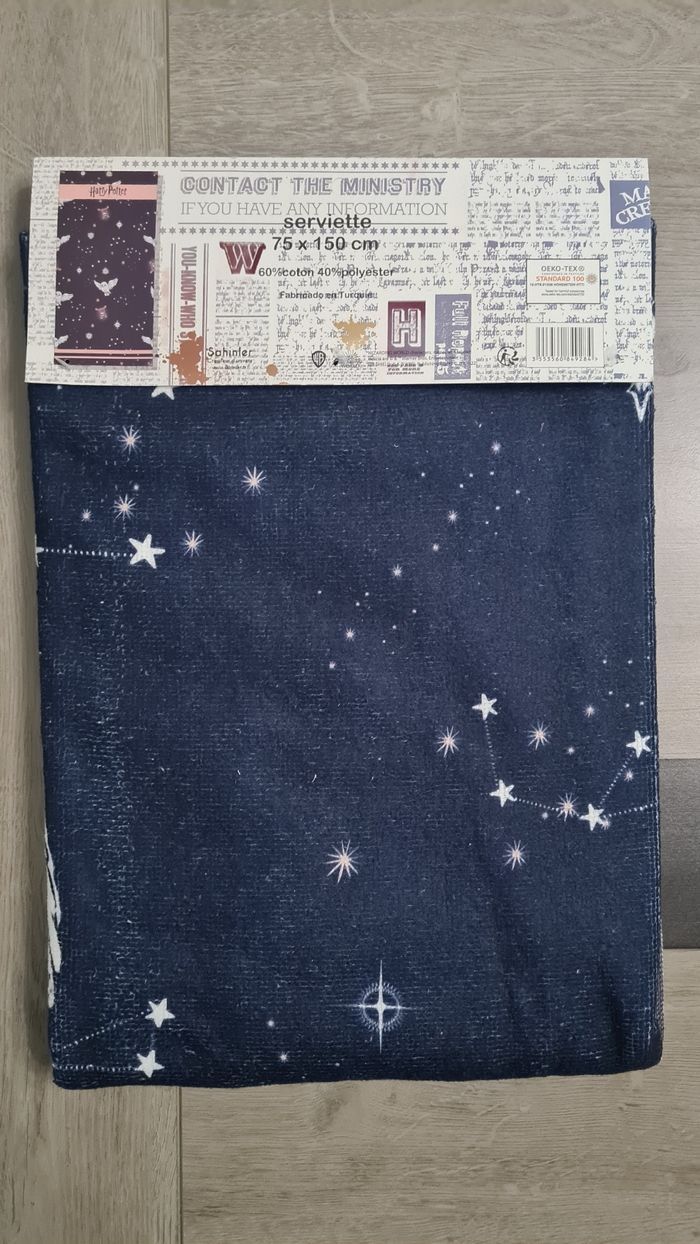 Drap de plage HARRY POTTER 125×150cm Neuf. - photo numéro 2