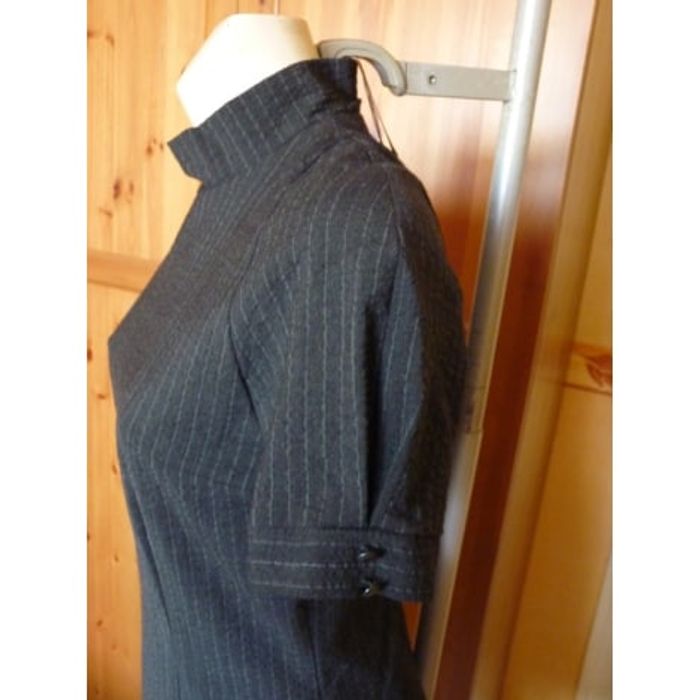 COCO MENTHE - Robe rayée anthracite/gris T2 - photo numéro 7