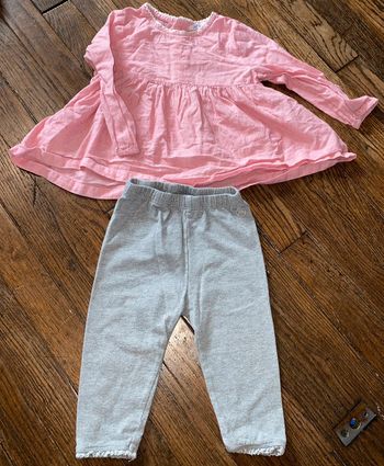 Ensemble blouse Bout’chou et legging gap 12 mois