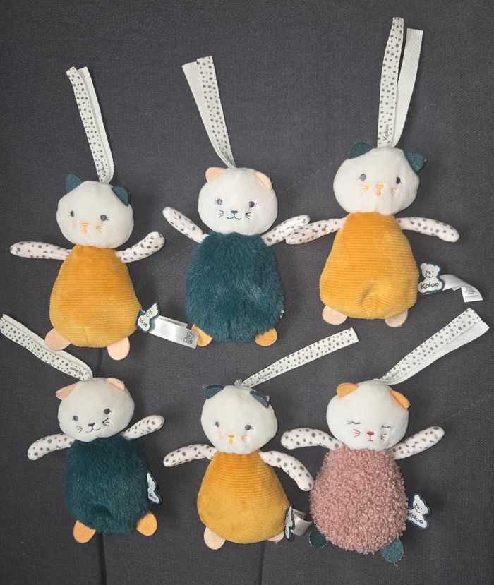 Lot de 6 doudous chat sensoriels- Kaloo