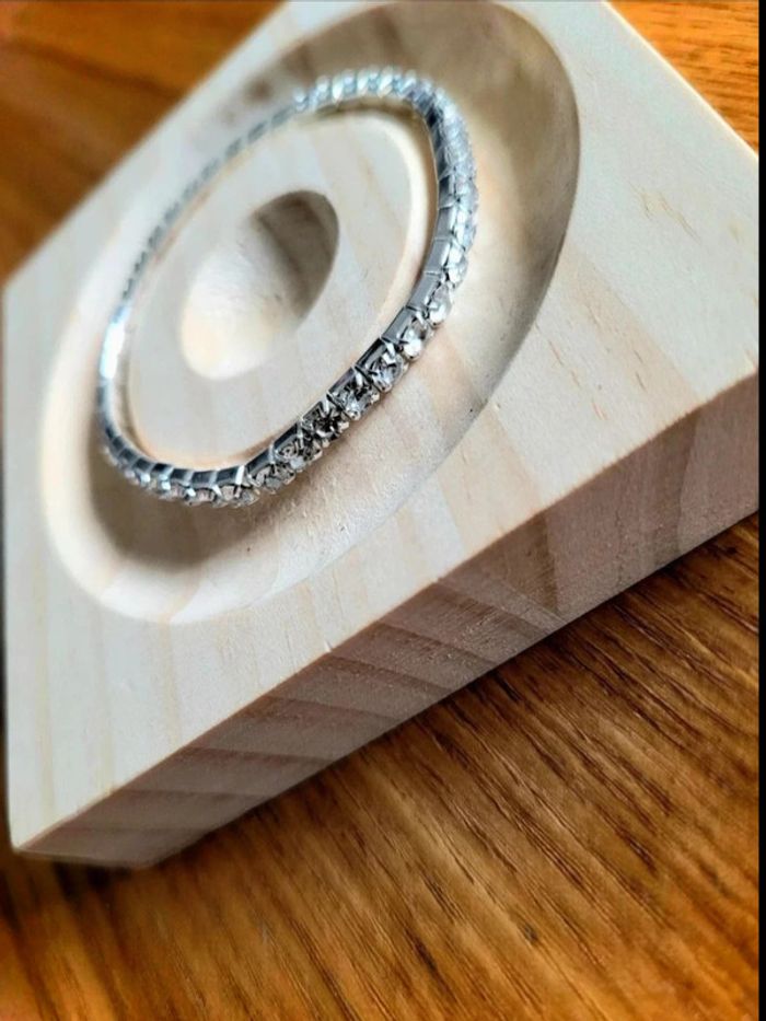 Bracelet Femme Extensible Élastique Tennis – Strass Brillant Zircon, Élégant et Tendance - photo numéro 4