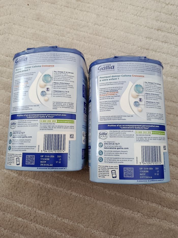Lait calisma croissance 3 neuf sur blister - photo numéro 3