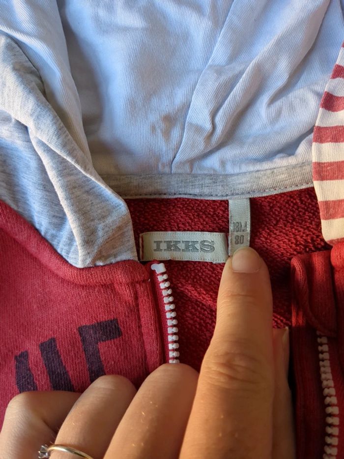 Veste gilet zippé IKKS 18 mois - photo numéro 4