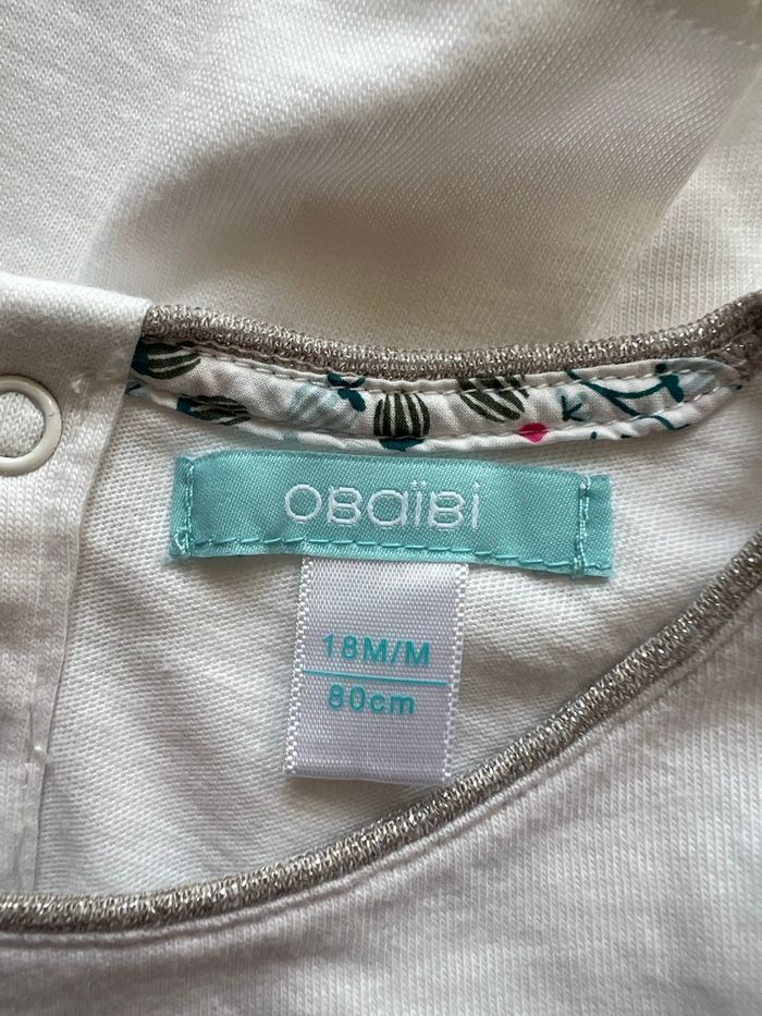 Ensemble salopette tee-shirt taille 18 mois Obaïbi - photo numéro 3