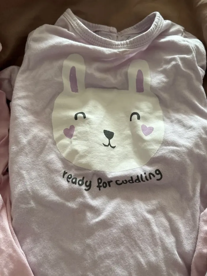 Lot de 3 pyjamas fin fille 6 mois - photo numéro 5