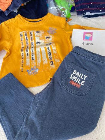 Ensemble 4-5 ans original marines et gemo
