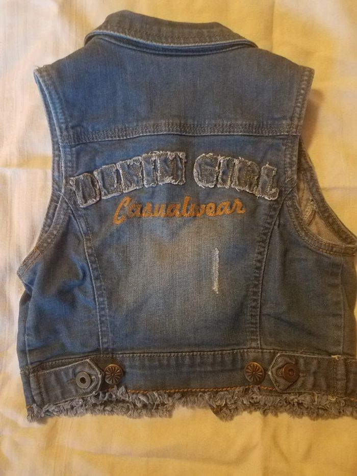Veste sans manche jean - photo numéro 2