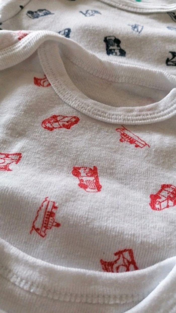 Lot de 5 body's 3mois manches courtes - photo numéro 5