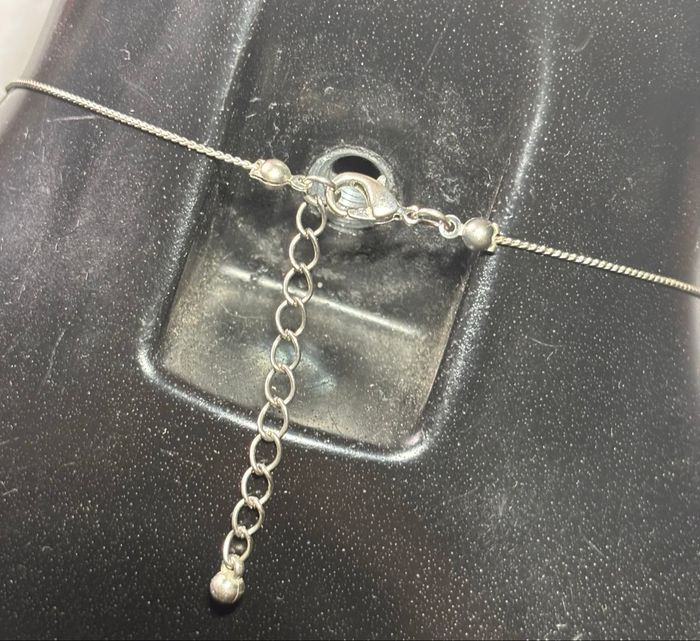 💙 Sautoir argenté, bleu et blanc – Élégance intemporelle - photo numéro 6