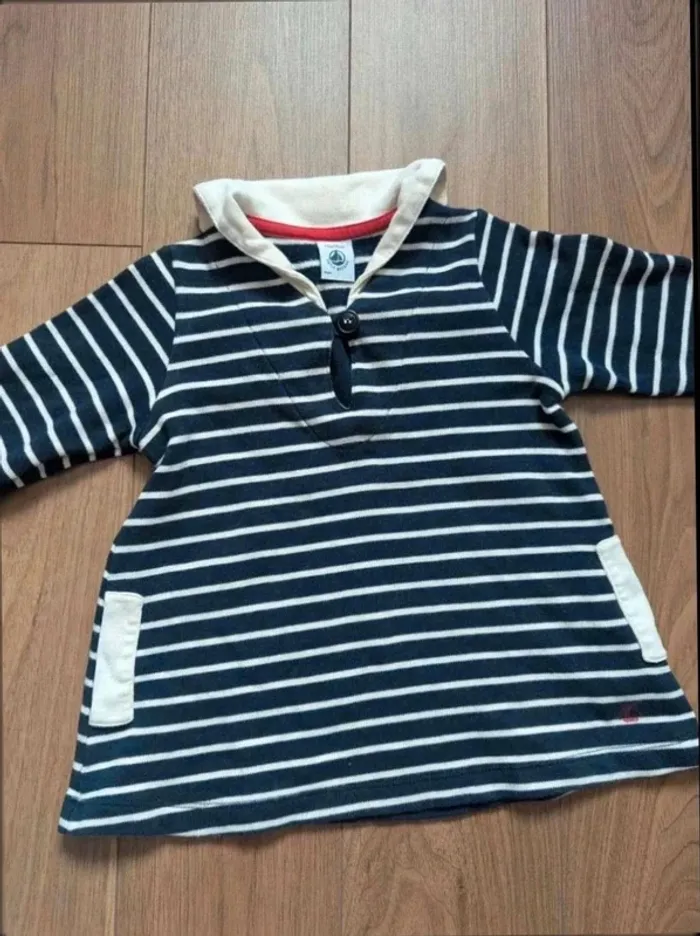 Lot 3 robes marinières petit bateau manches longues - photo numéro 6