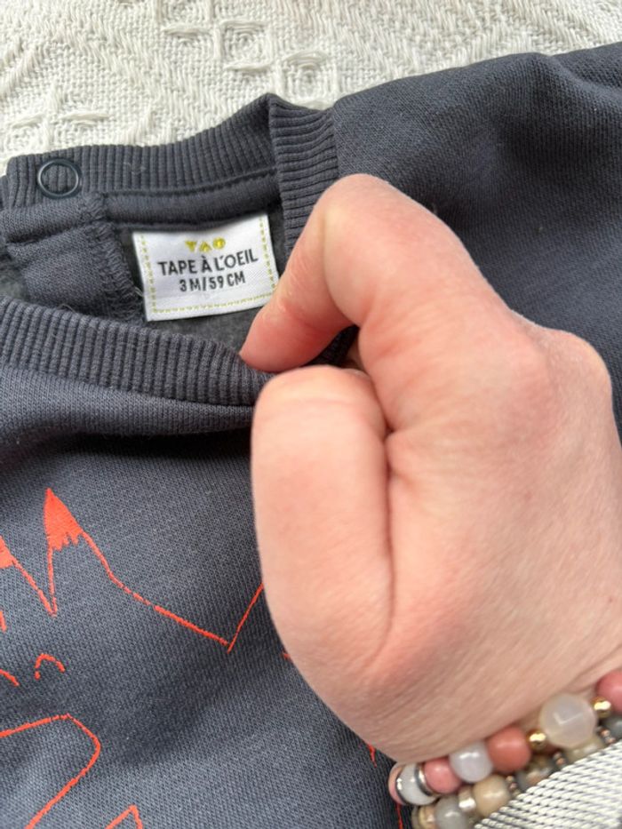 Deux ensembles taille 3 mois, garçon ( marque H&M, tape à l’œil, c&a, - photo numéro 4