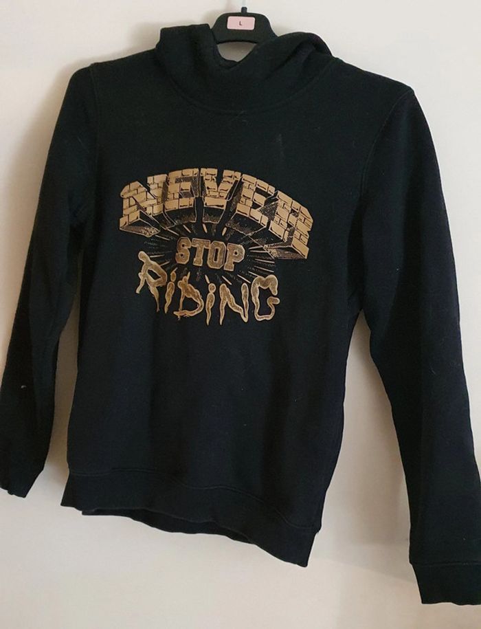 Sweat à capuche Décathlon noir