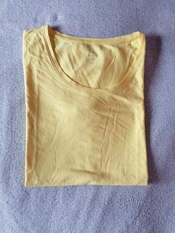 T-shirt uni jaune C&A L / XL