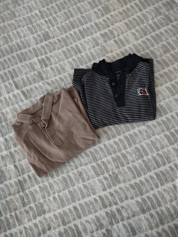 Tee-shirt polo manches longues Okaïdi n.y boy 10 ans