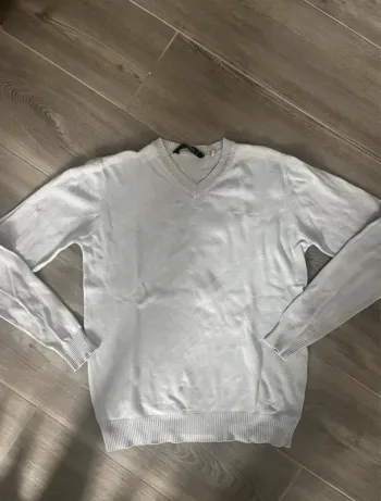 Pull col V Teddy Smith bleu ciel taille S
