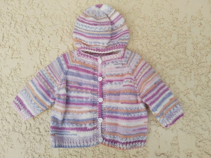 Bébé Layette Ensemble Brassière/Gilet et son Bonnet assorti - photo numéro 6