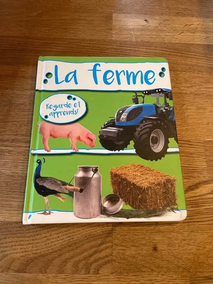Livre cartonné Regarde et apprends ! La ferme