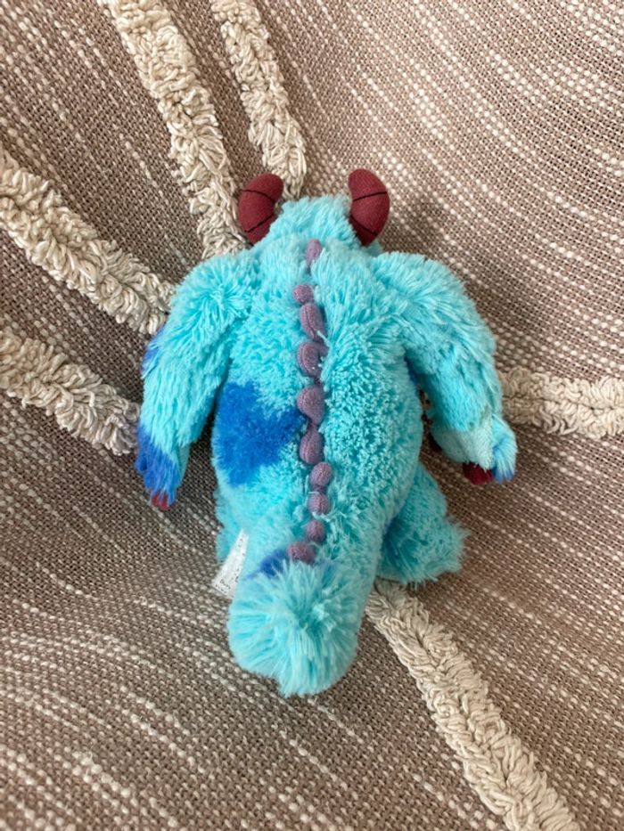 Peluche doudou 18cm Disney monstre et cie Sully bleu et violet très bon état - photo numéro 3