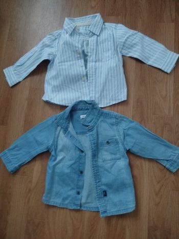 Lot 2 chemise bébé garçon