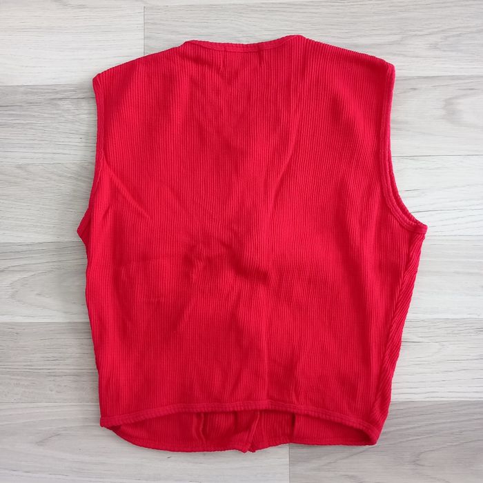 Gilet sans manches femme rouge vintage Wear'n Love taille M - photo numéro 6