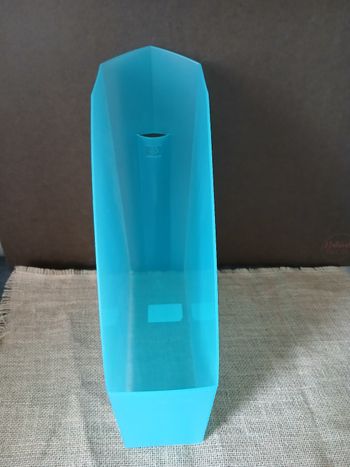 Rangement à papier documents en plastique bleu