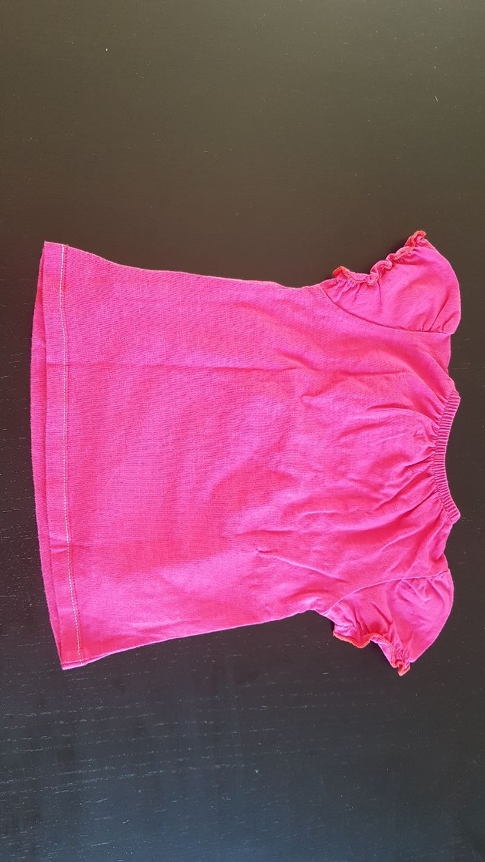 Ensemble fille short + tee 12 mois - photo numéro 3