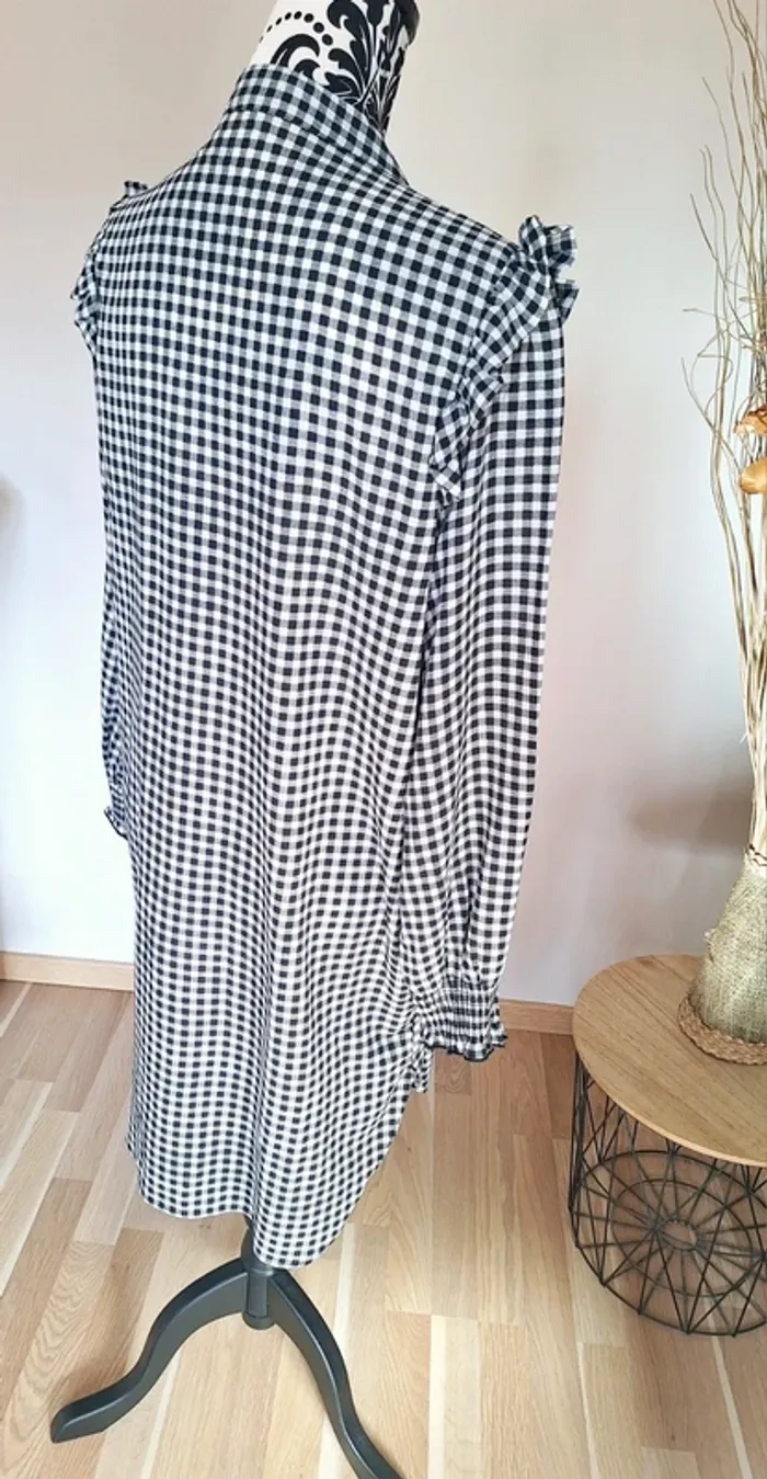 Magnifique! Robe à carreaux Vichy forme chemise - photo numéro 4
