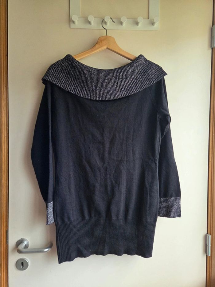 Robe pull tunique bodyflirt taille m - col large zippé - photo numéro 5