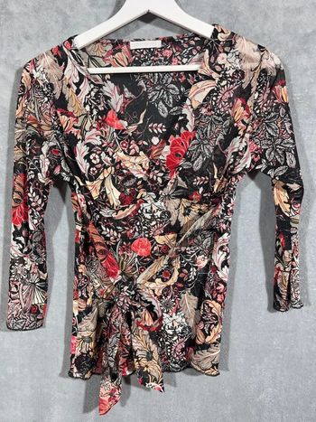 🌼 Blouse fleurie à manches longues taille XL 🌼