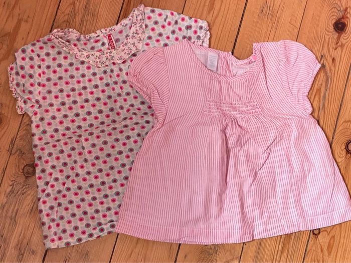 Lot de 2 blouses 12 mois
