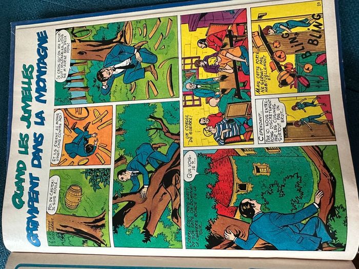 Grand recueil ancien livre album Lisette et Caroline bleu numéro 1 Pierre Probst - photo numéro 15