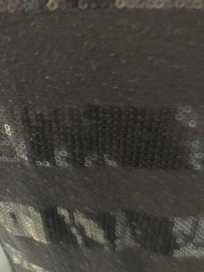 Débardeur noir cache cache paillettes - photo numéro 3