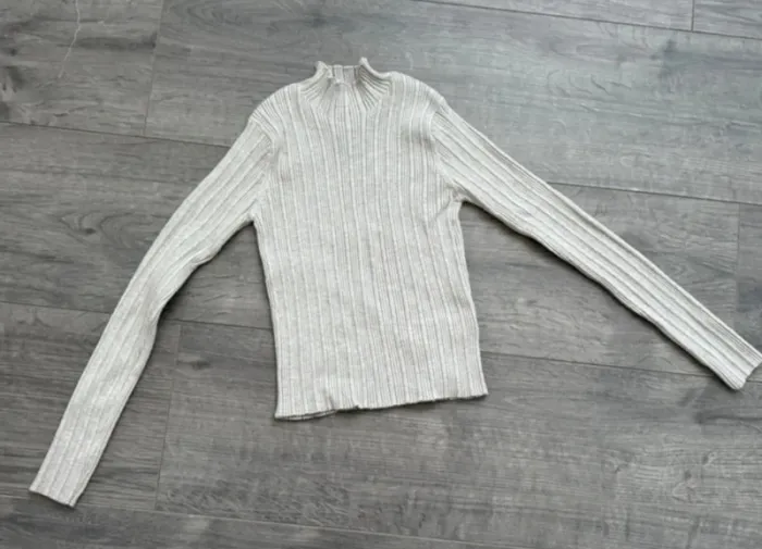 Pull beige chiné Zara fille 9/10 ans
