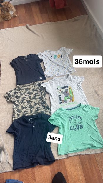 Lot de tee shirt 3ans