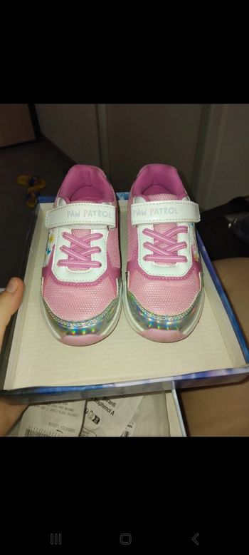 Basket pat patrouille rose lumière