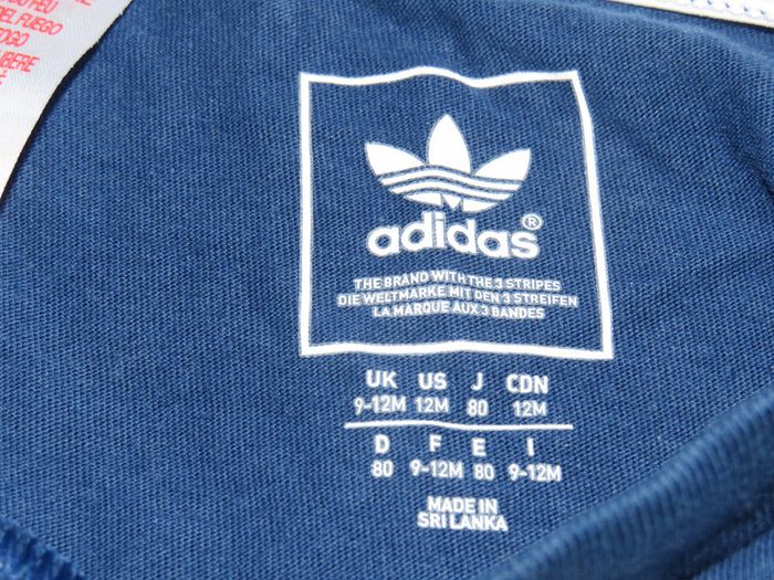 T-shirt manche courte 12 mois, adidas, bleu, garçon, superstar - photo numéro 6