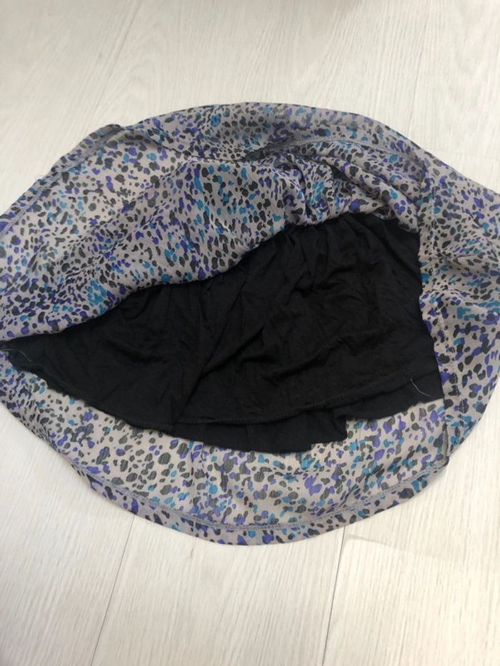 Jupe légère grise tacheté gemo 8 ans - photo numéro 5