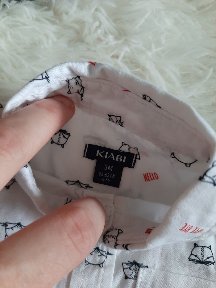 Chemise blanche à motif - photo numéro 3