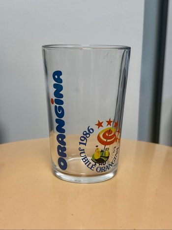Verre orangina jubilé 1986