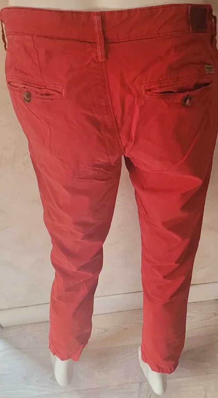 pantalon et legging Pepe Jeans rouge taille M - photo numéro 2