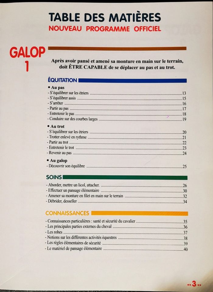 Livre cours équitation / hypologie galop 1 à 4 - photo numéro 5