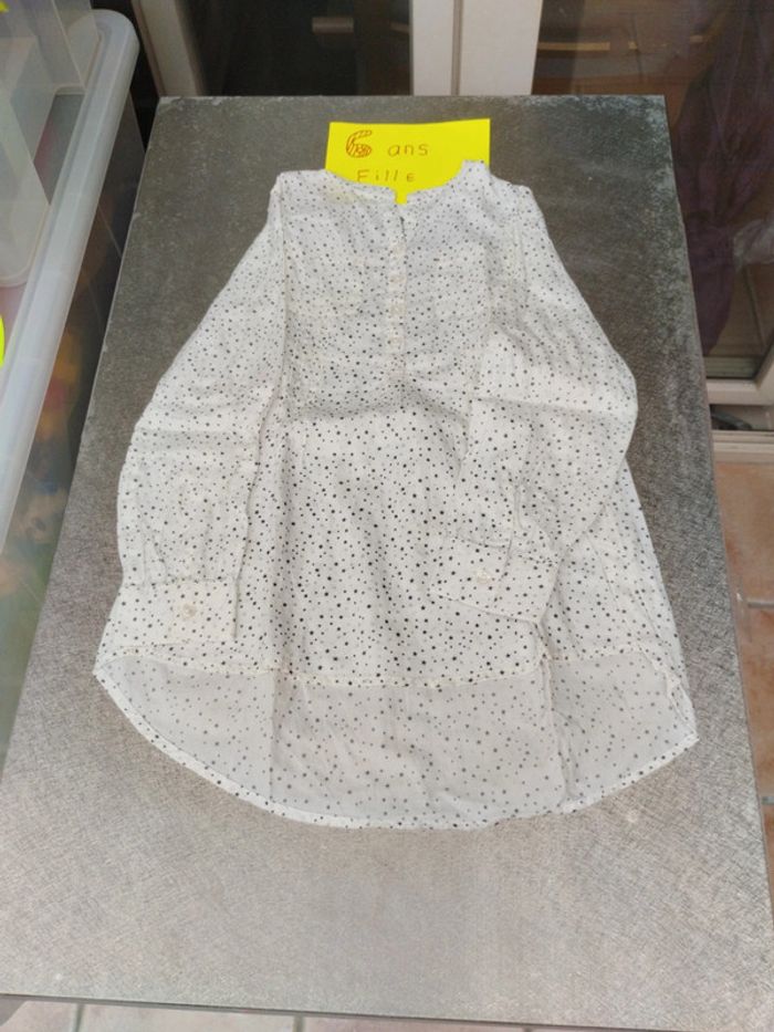 Tunique chemise manches longues 6 ans fille Tape à l'oeil